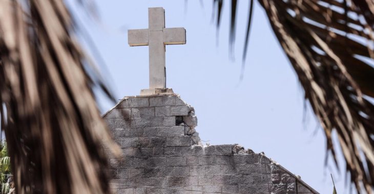 ataque igreja em gaza